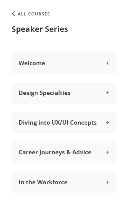Speaker Series topics