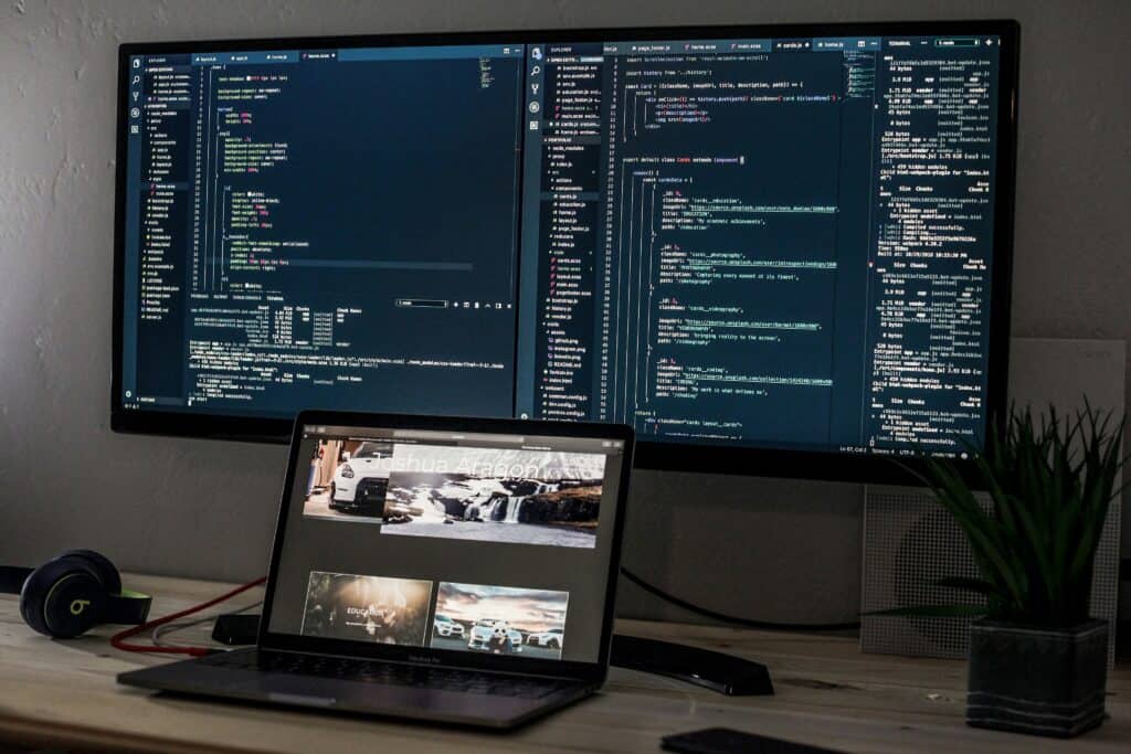 laptop coding screens