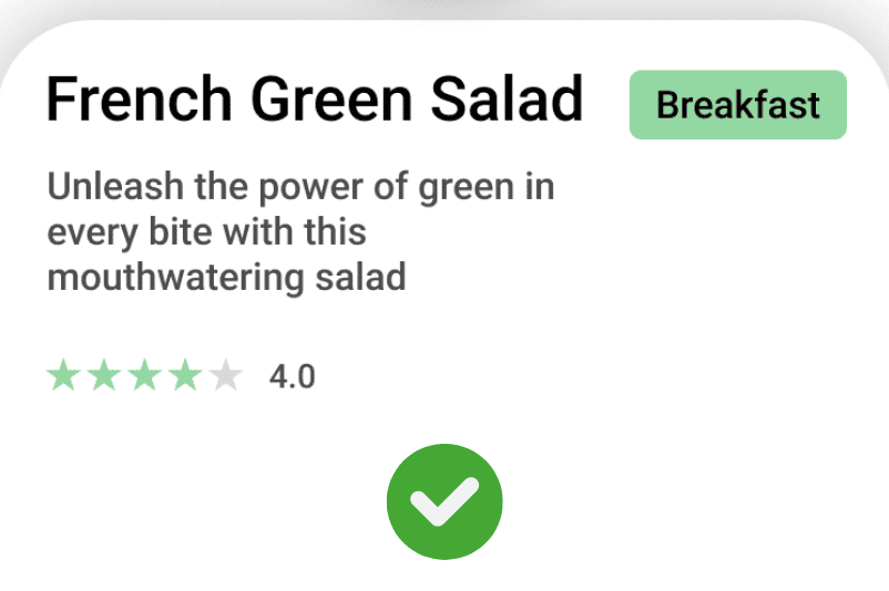 Good example of visual hierarchy in UI design
