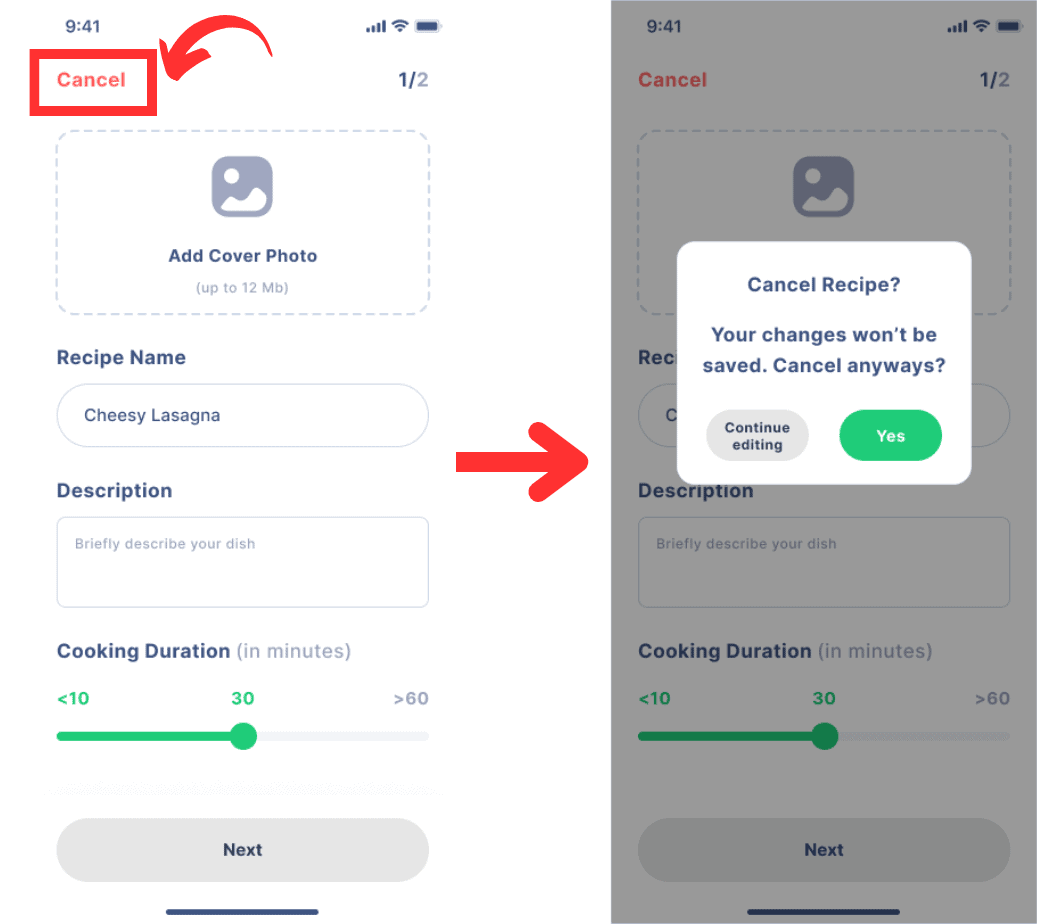 User control in UI example