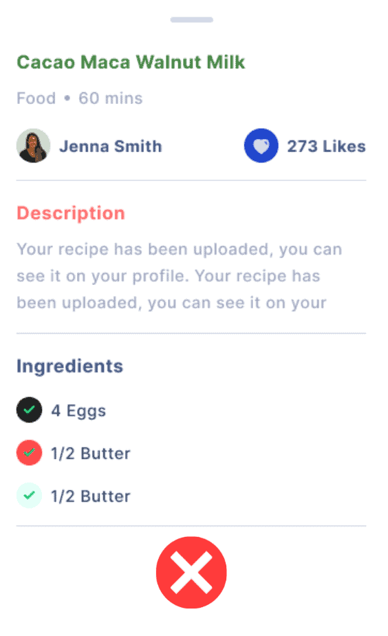 Bad example of color usage in UI design