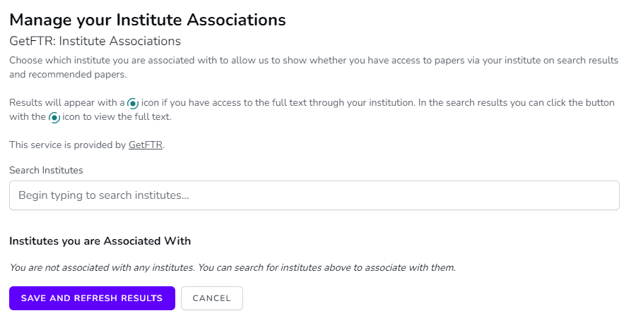 manage institute associations SciSummary
