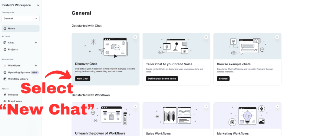 copy ai dashboard