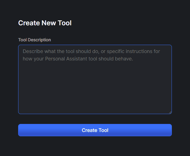 hyperwrite ai create new tool feature