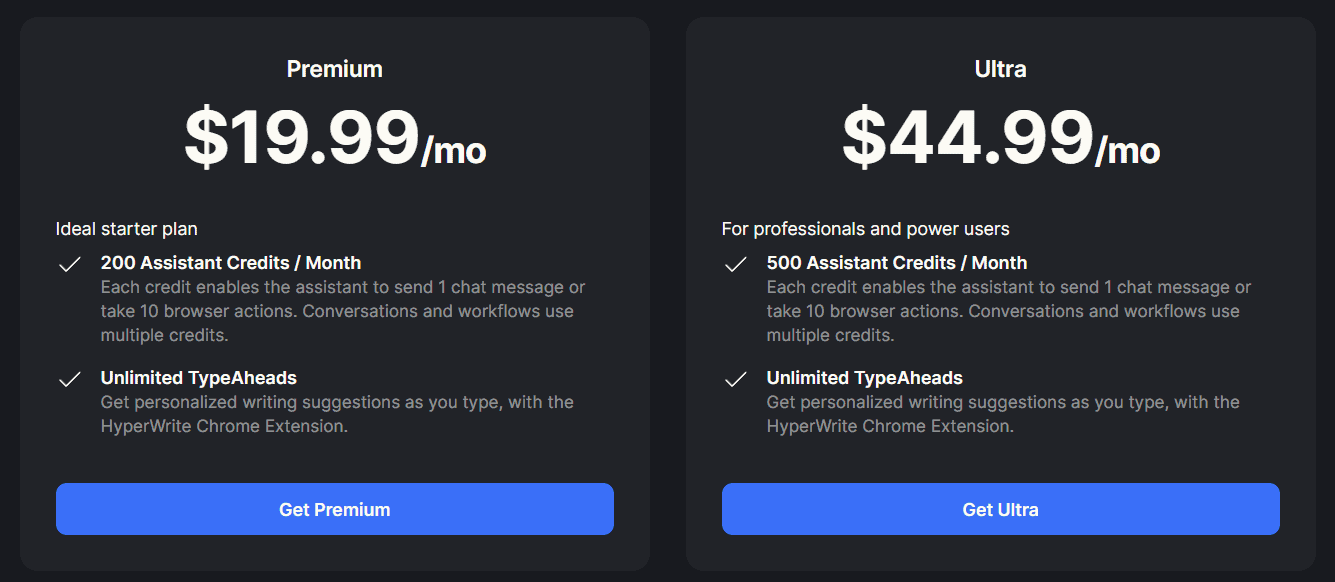 hyperwrite ai pricing plans