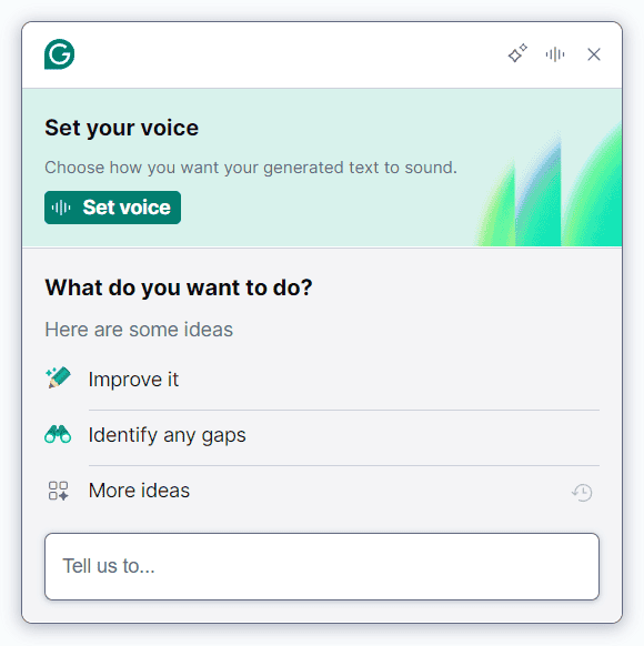 grammarly go ai chat