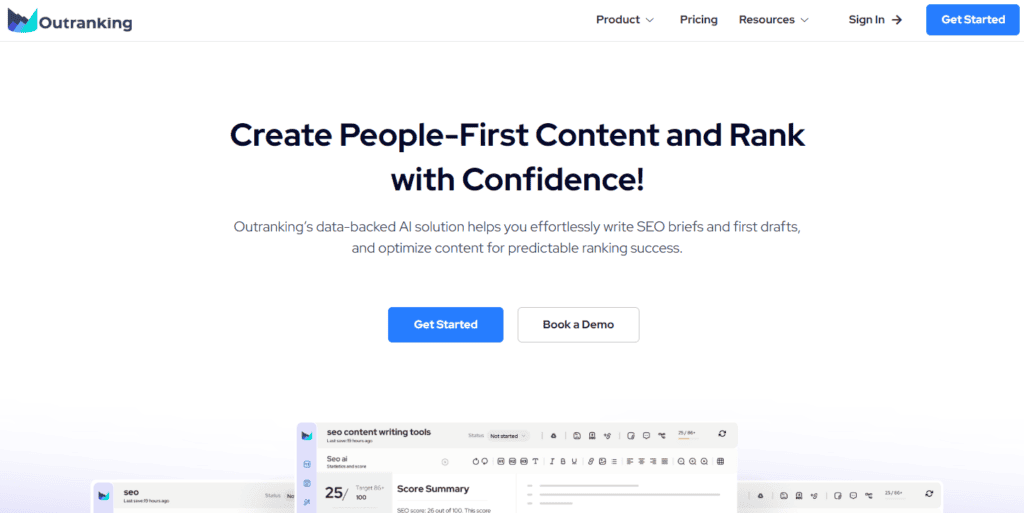 outranking homepage