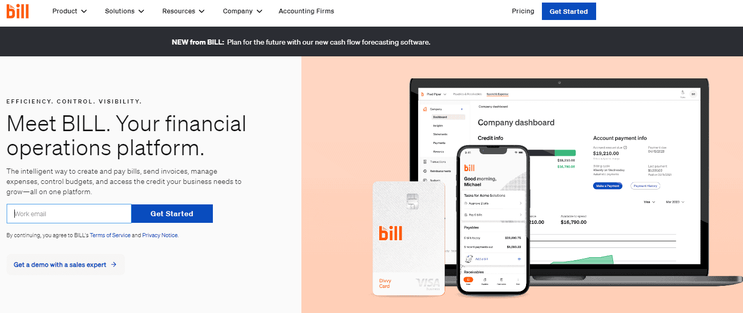 Bill homepage