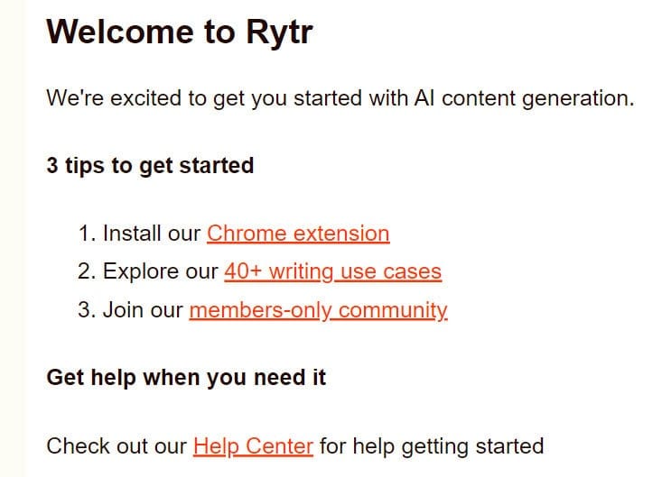 Rytr tips to get started