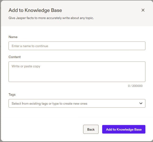 Add to jasperai knowledge base