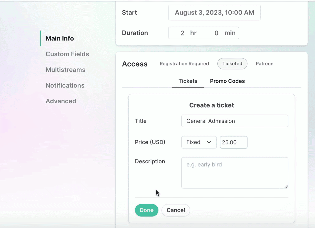 crowdcast webinar creation