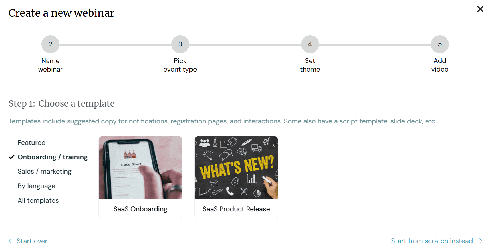 ewebinar webinar creation process
