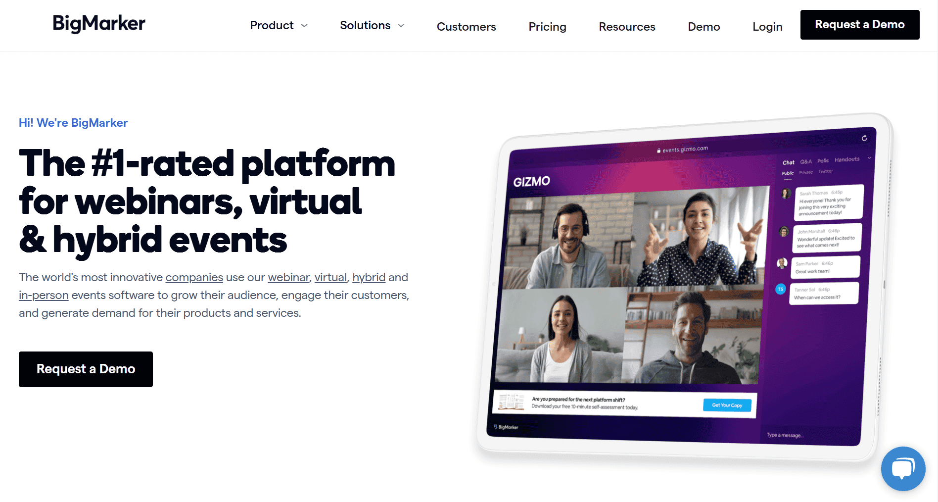 bigmarker homepage