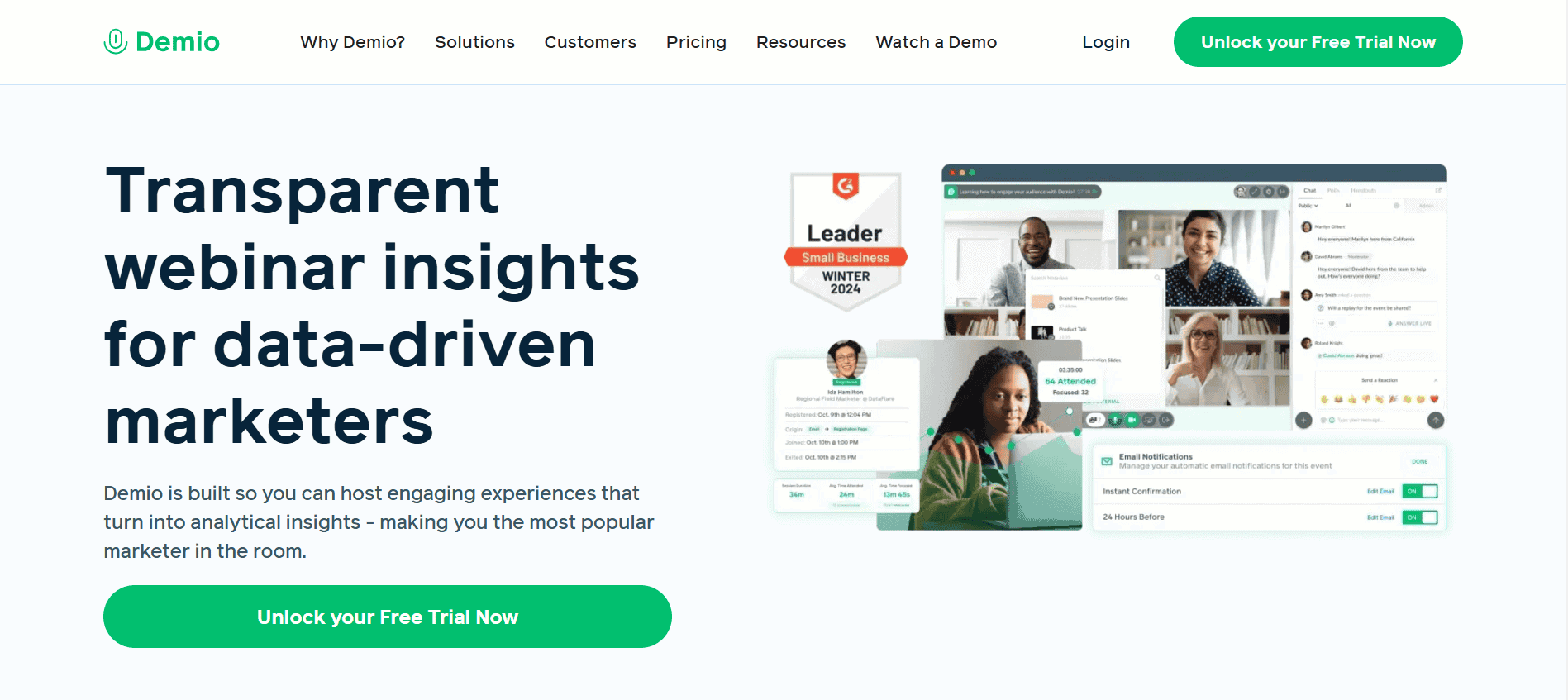 demio homepage